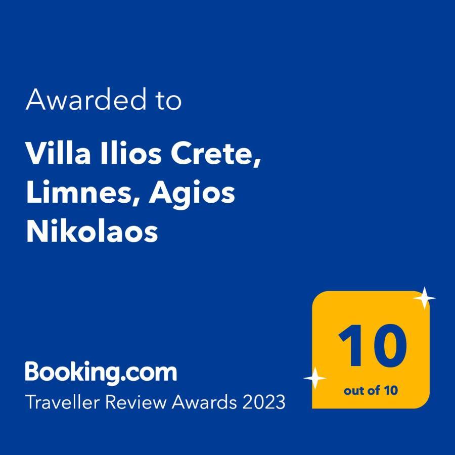 Villa Ilios Crete, Limnes, Agios Nikolaos Limnai Exterior foto